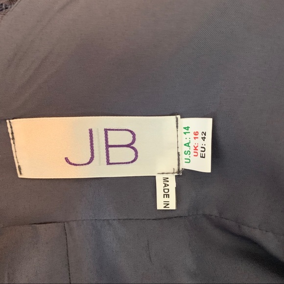 Jasmine Bridal Bridesmaids Dress Gray Size 14 - Picture 5 of 7